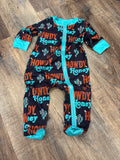 Howdy honey bodysuit with footie.