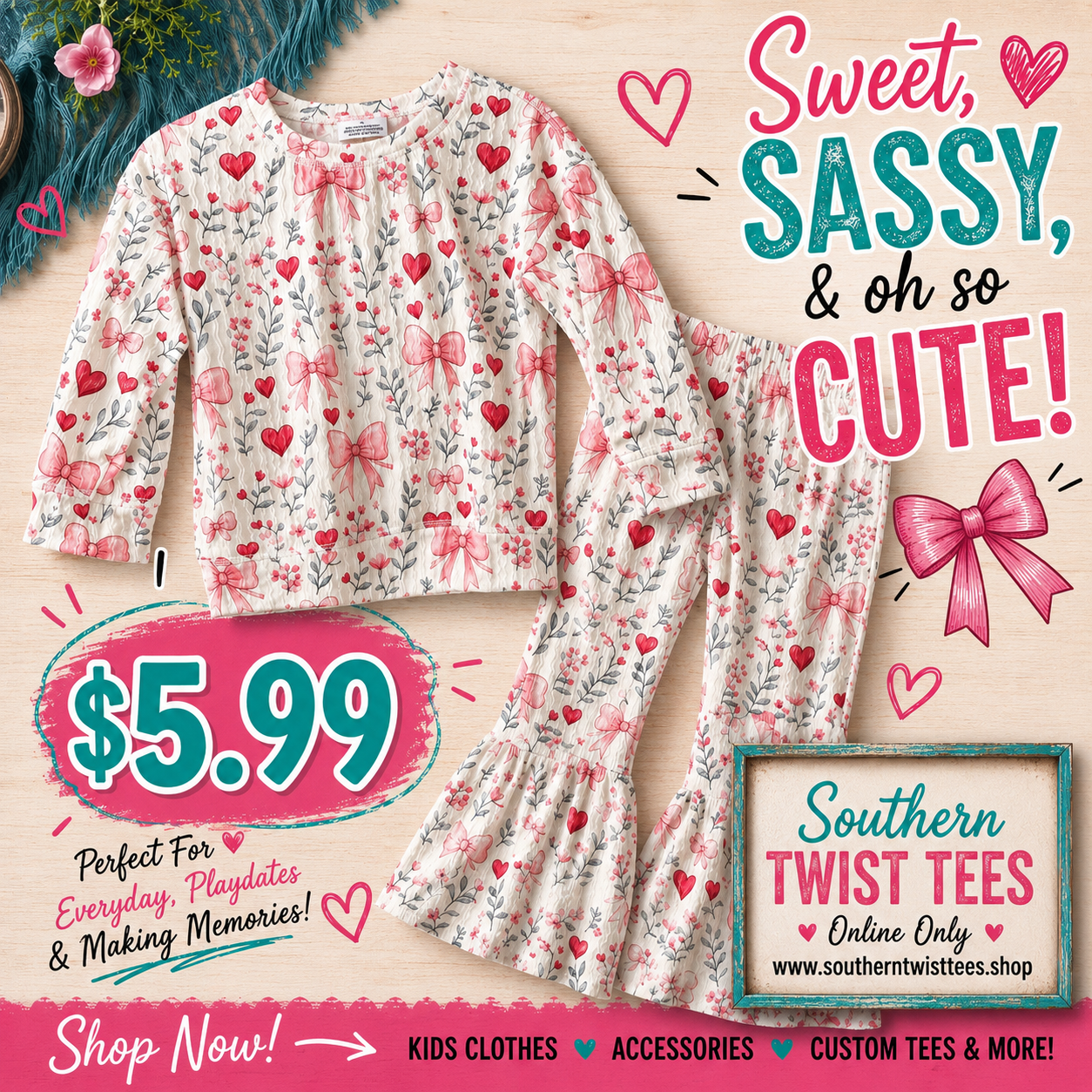 Bow & Heart Outfit